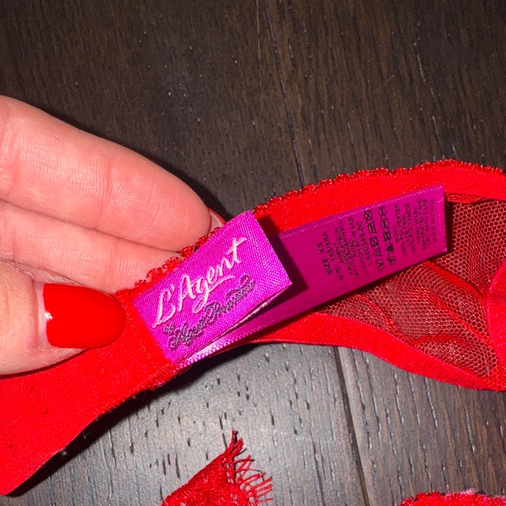 Agent Provocateur Red Lace Panties - Picture 2 of 2